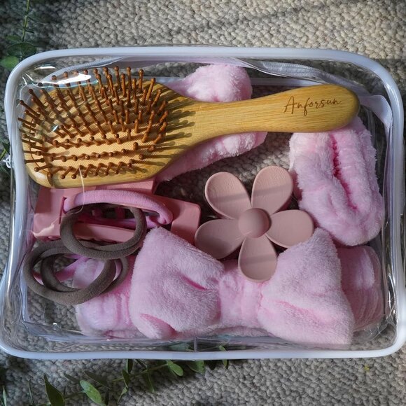 Spa Headband Wristband Set Cotton Face Mask Makeup Skin Care Gifts for Teens - Picture 4 of 6